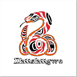 Rattle Snake (Zhiishiigwe) Posters and Art